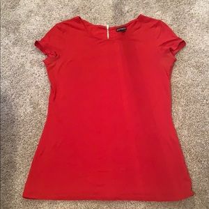 Express Red top super soft with zip in back